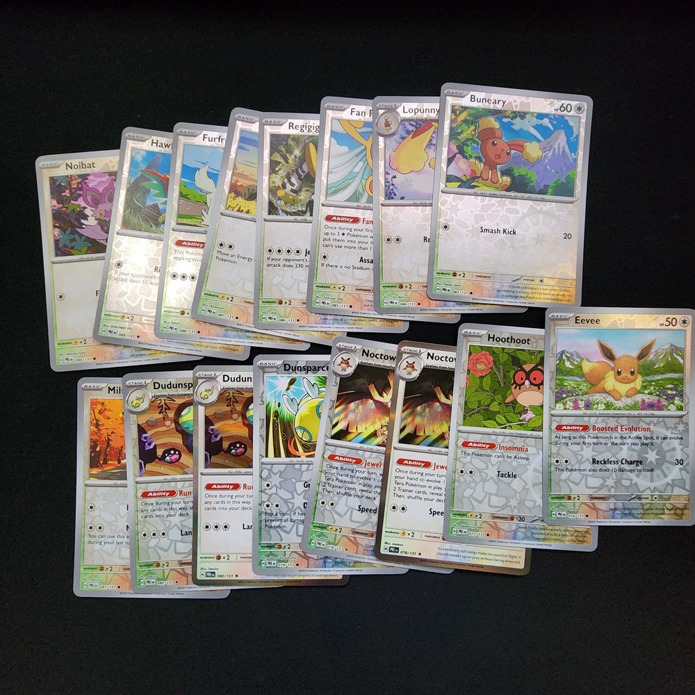 Pokemon Prismatic Evolutions Complete Holo & Reverse Holo Set Bundle x121 Cards