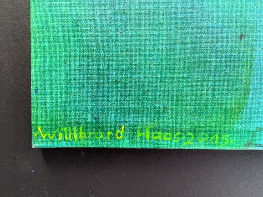 Willibrord Haas, Abstract Composition, Acrylic on Canvas, Signed, 2015