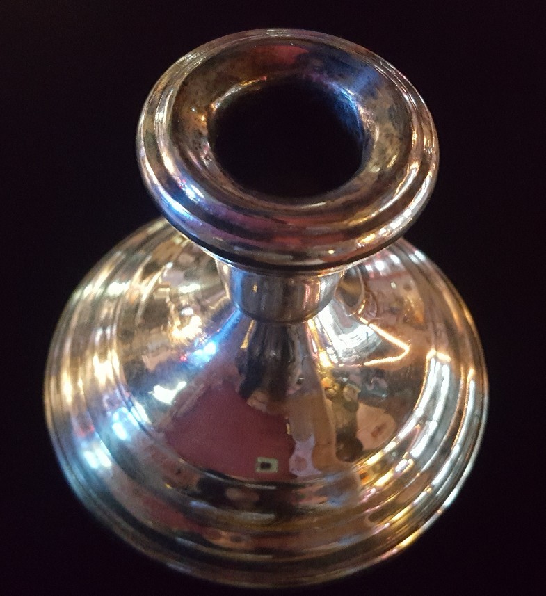 F B ROGERS SILVERPLATE JAPAN CANDLE HOLDER