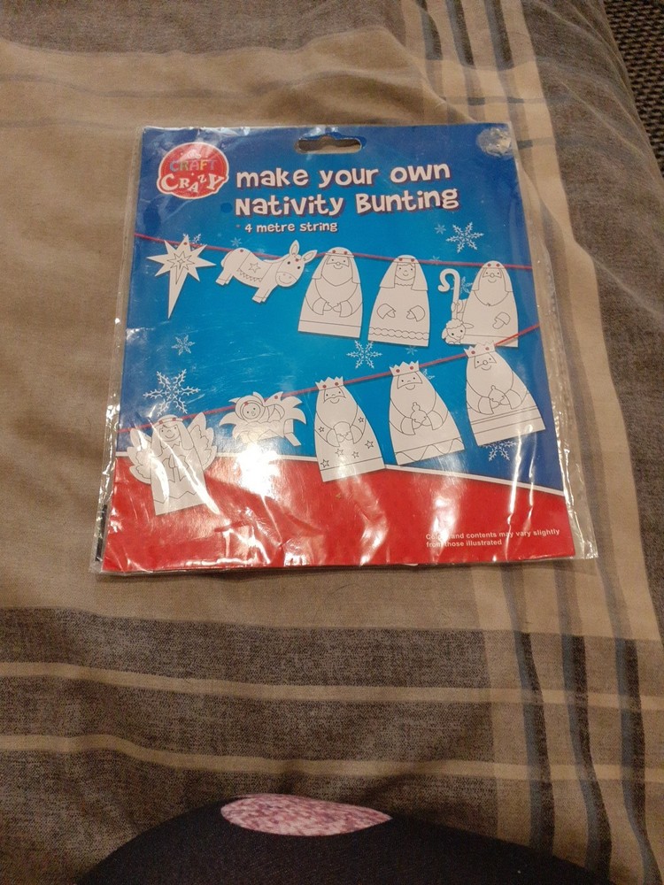Make Your Own Nativity Bunting BNWT
