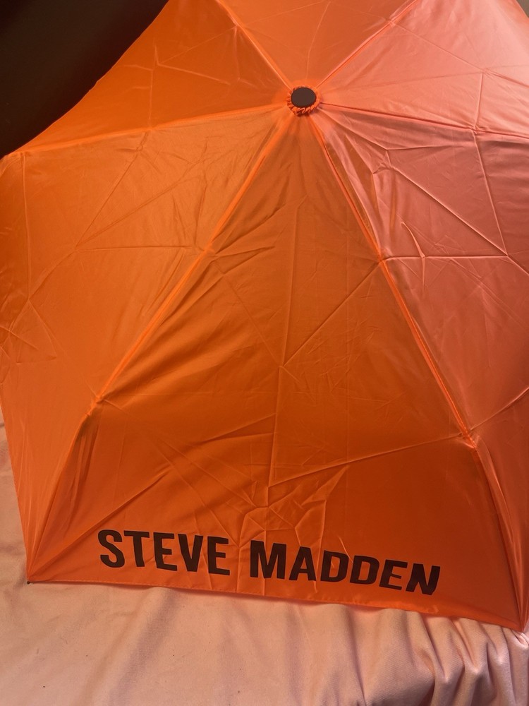 Steven Madden Vibrant Orange Umbrella.