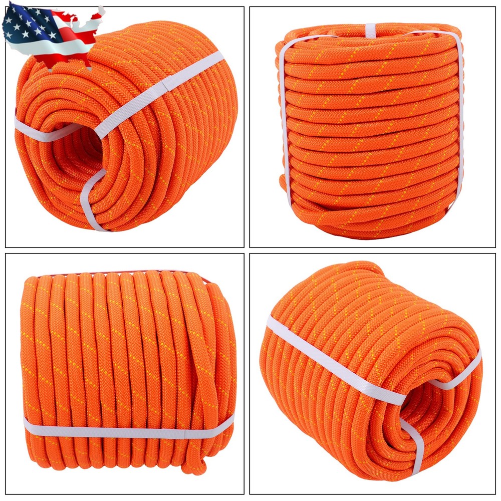 Pulling Rigging Line 1/2" × 125' Double Braid Nylon Polyester Arborist Bull Rope