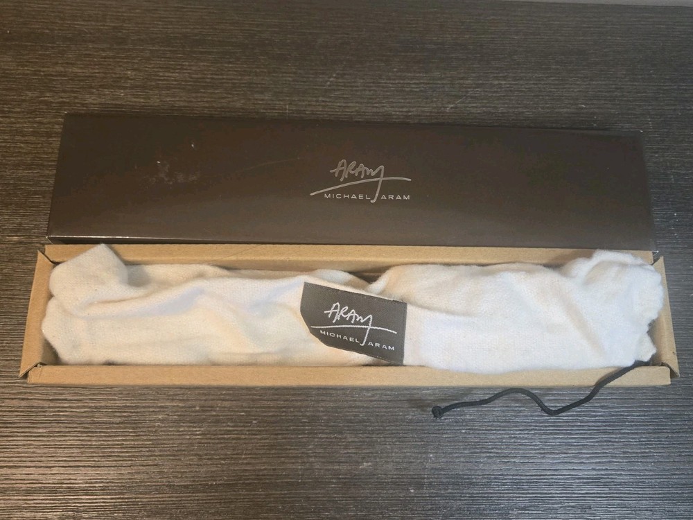 Michael Aram Botanical Leaf Cake Server Wedding Celebration Knife With Tag Box