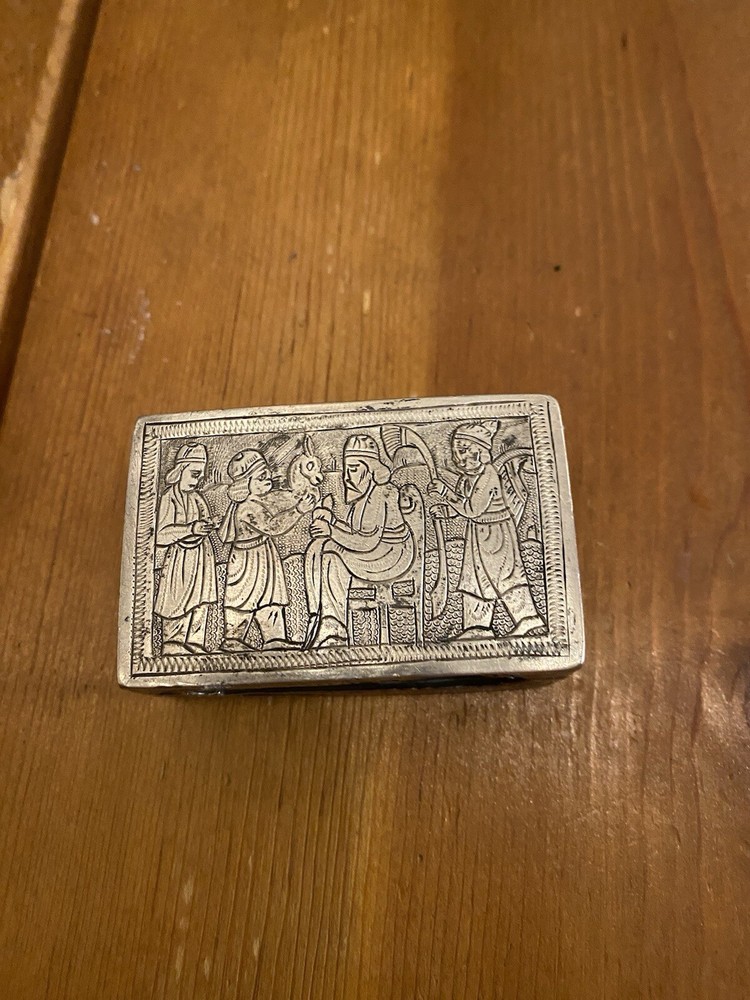 Vintage Silver Matchbook Cover