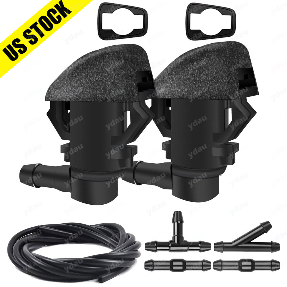 Windshield Washer Fluid Nozzle With Connector Hose  For GMC Acadia 2007-2012