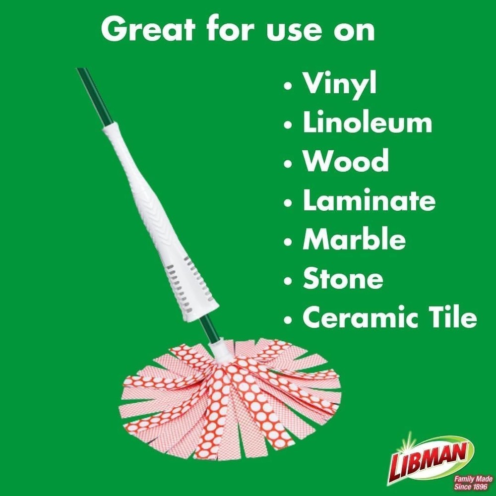 Libman Wonder Mop Head Replacement | Absorbent Microfiber | Self Wringing | B...