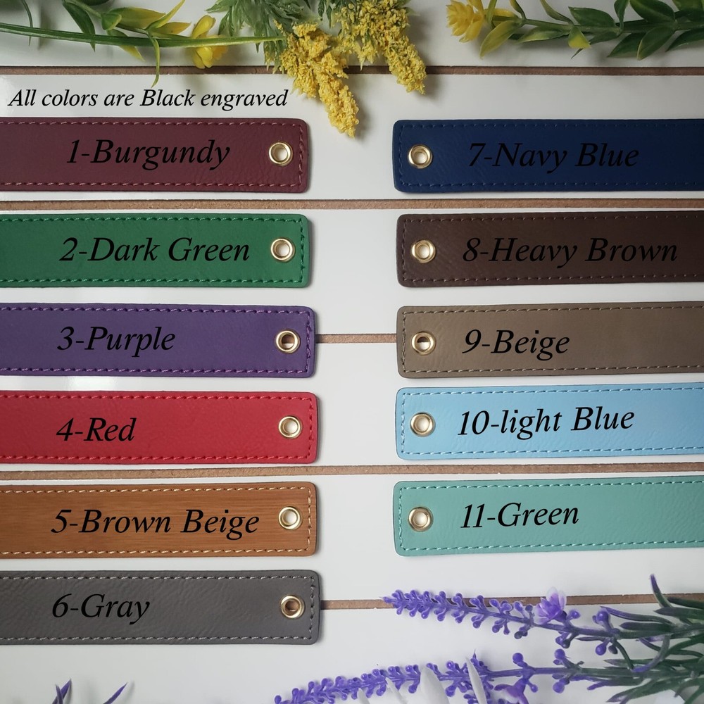 Customized Long Leather Bookmark - Perfect Reader Gift for her and him
