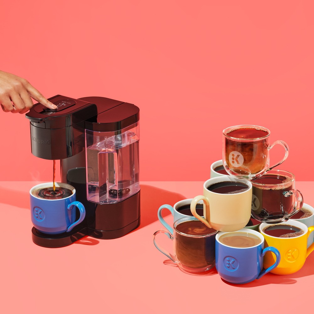 K-Express Essentials Red Single-Serve K-Cup Pod Coffee Maker