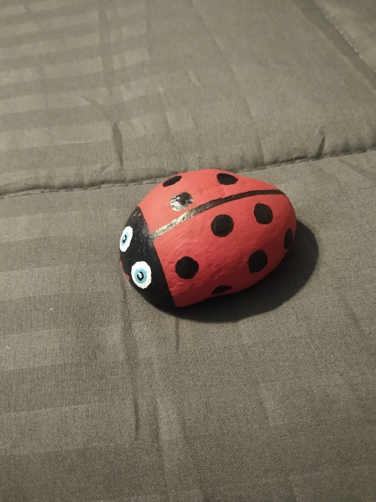 Ladybug Garden Rock