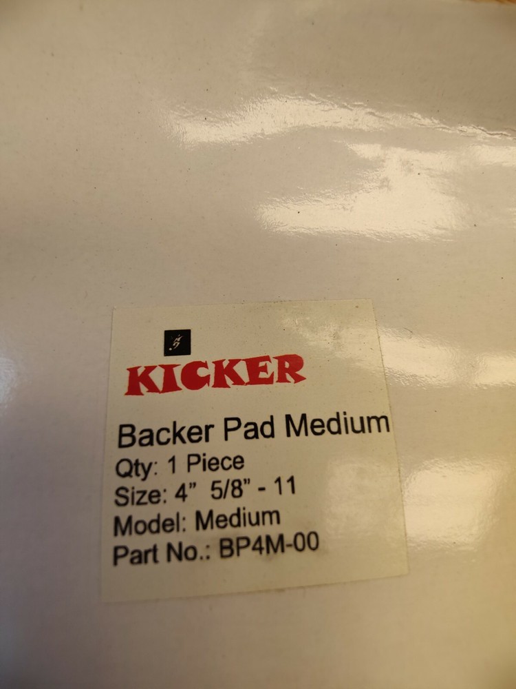 KICKER Rubber Backing Pad BACKER PAD MEDIUM 4" 5/8"-11 BP4M-00