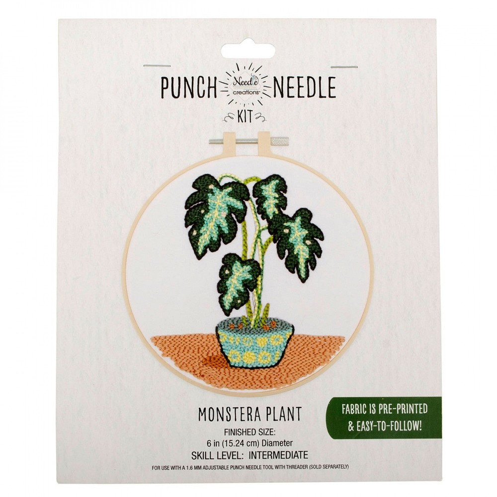 Punch Needle Monstera