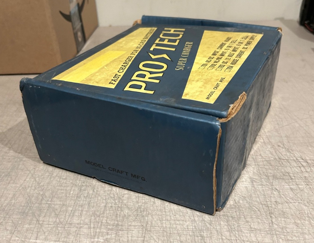 ModelCraft ProTech Vintage RC BatteryCharger w/Box/Paperwork,Untested