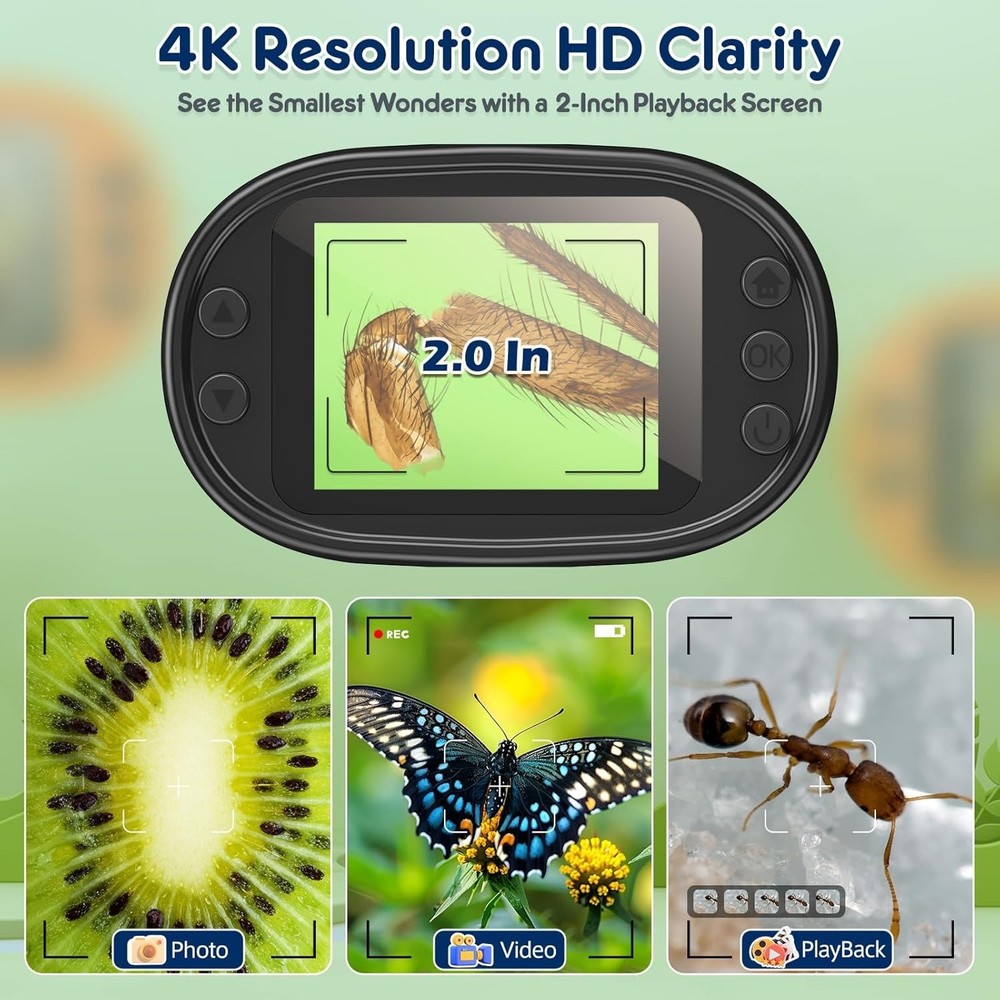 Educational Gift: Handheld Microscope 1000X Magnification