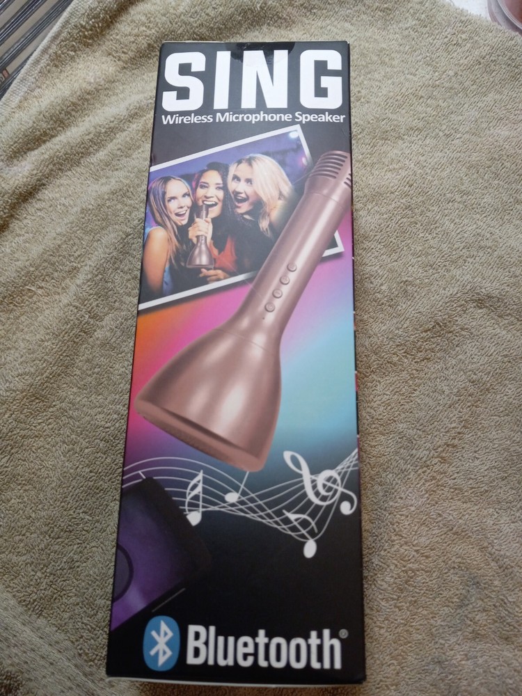 SING - Wireless Karaoke Microphone speaker with Bluetooth NEW IN BOX