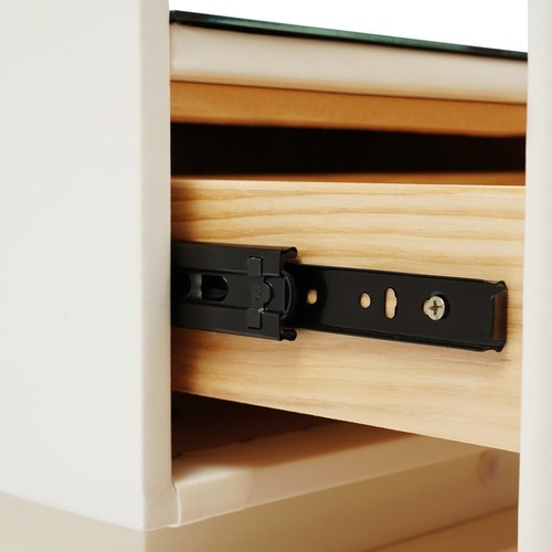 Smart Nightstand W/ Tri color sensor light+Wireless Charging+USB Bedside Table