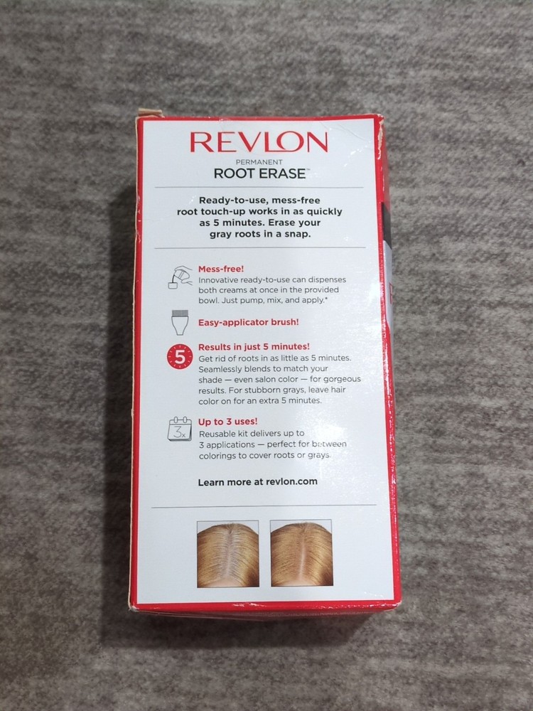 REVLON ROOT ERASE Permanent 7 DARK BLONDE 100% Grey Coverage Discontinued
