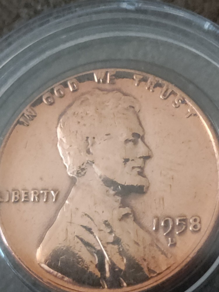 1958D Wheat Penny With Errors
