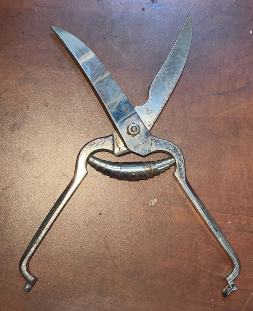 Vintage Solingen Germany SECATEUR compound-leverage tin snips Shears 1940s