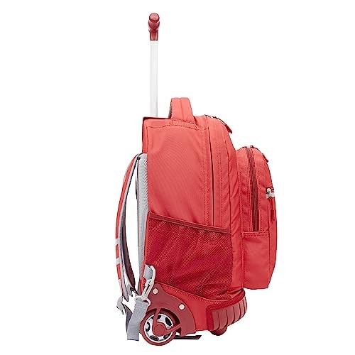 Rolling Backpack 18 Inch Red