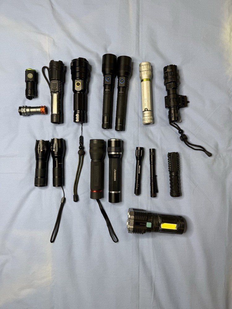 Flashlight Lot 16 Flashlights In Total