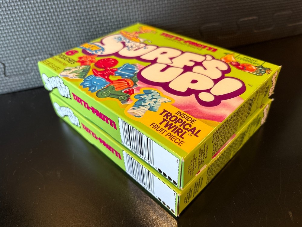 Surfs Up fruit snacks - 2 empty custom design display boxes