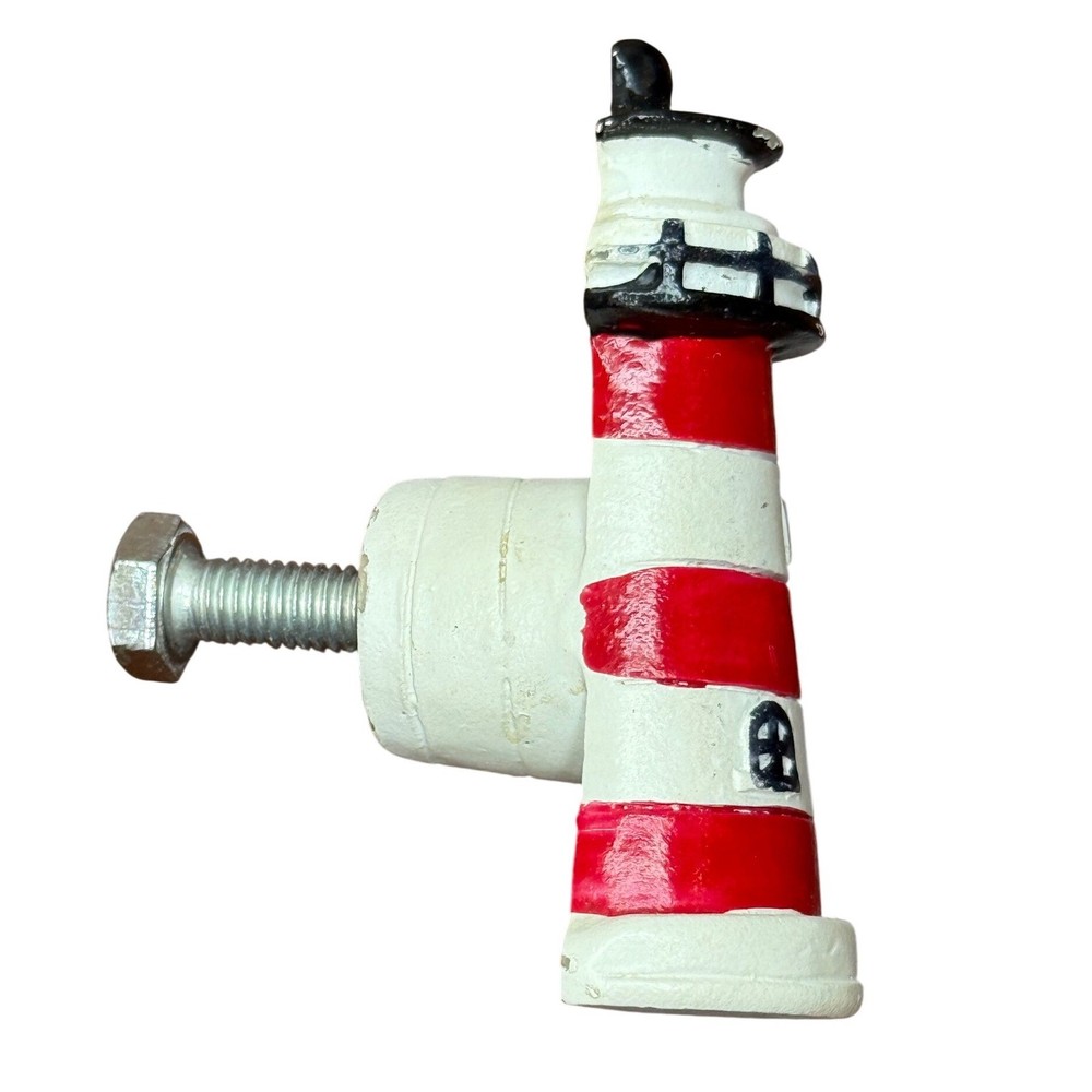 Ravinte Lighthouse Cabinet Knobs Red White Nautical Coastal Drawer Pulls Set 30