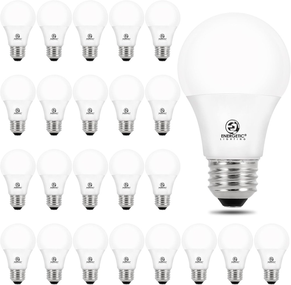ENERGETIC SMARTER LIGHTING 24-Pack A19 LED Light Bulbs 60 Watt Equivalent 4000K
