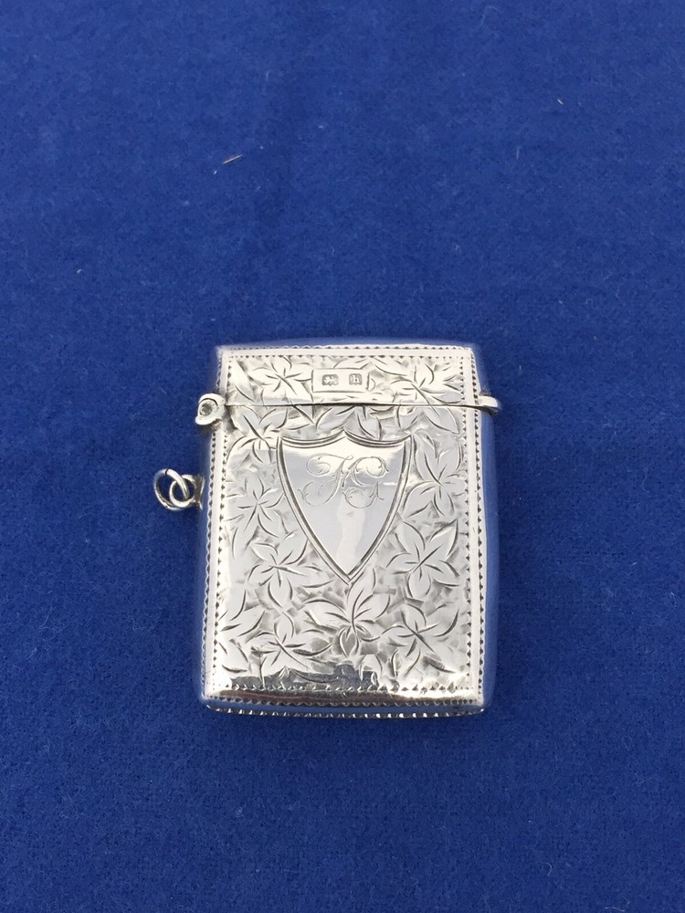 BRITSH STERLING BIRMINGHAM MATCH SAFE VESTA