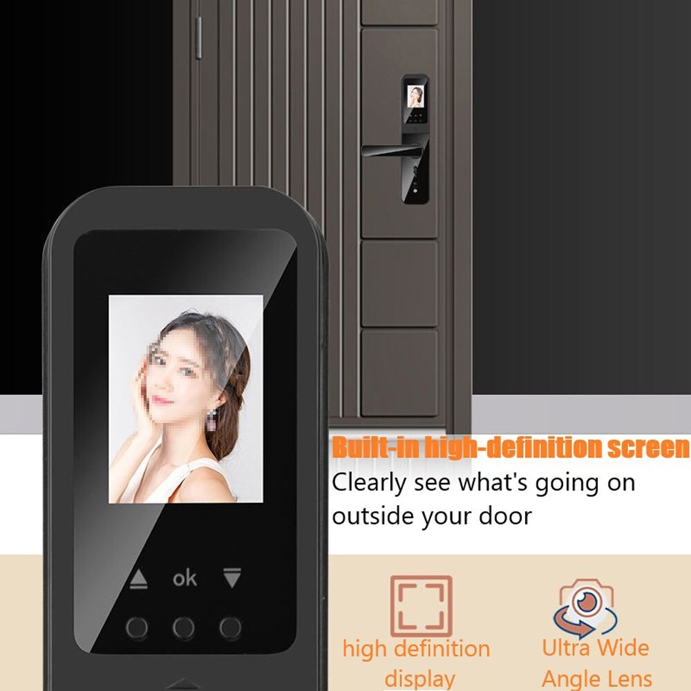1PCS Face Recognition Tuya Wifi Smart Door Lock Visual Intercom Fingerprint