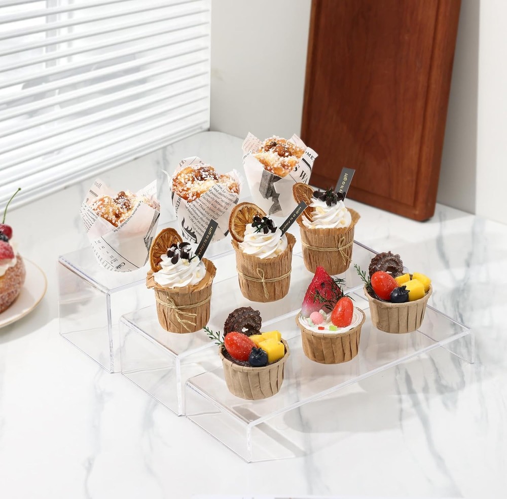 Stylish Acrylic Risers - 3 Heights for Optimized Collectible Display Solutions