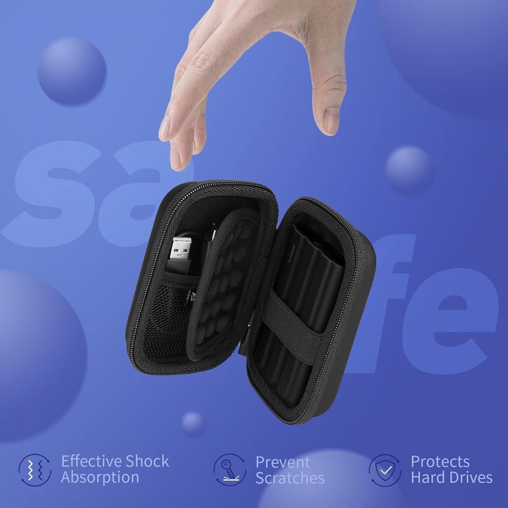 Protective Case Compatible Portable SSD Travel Storage