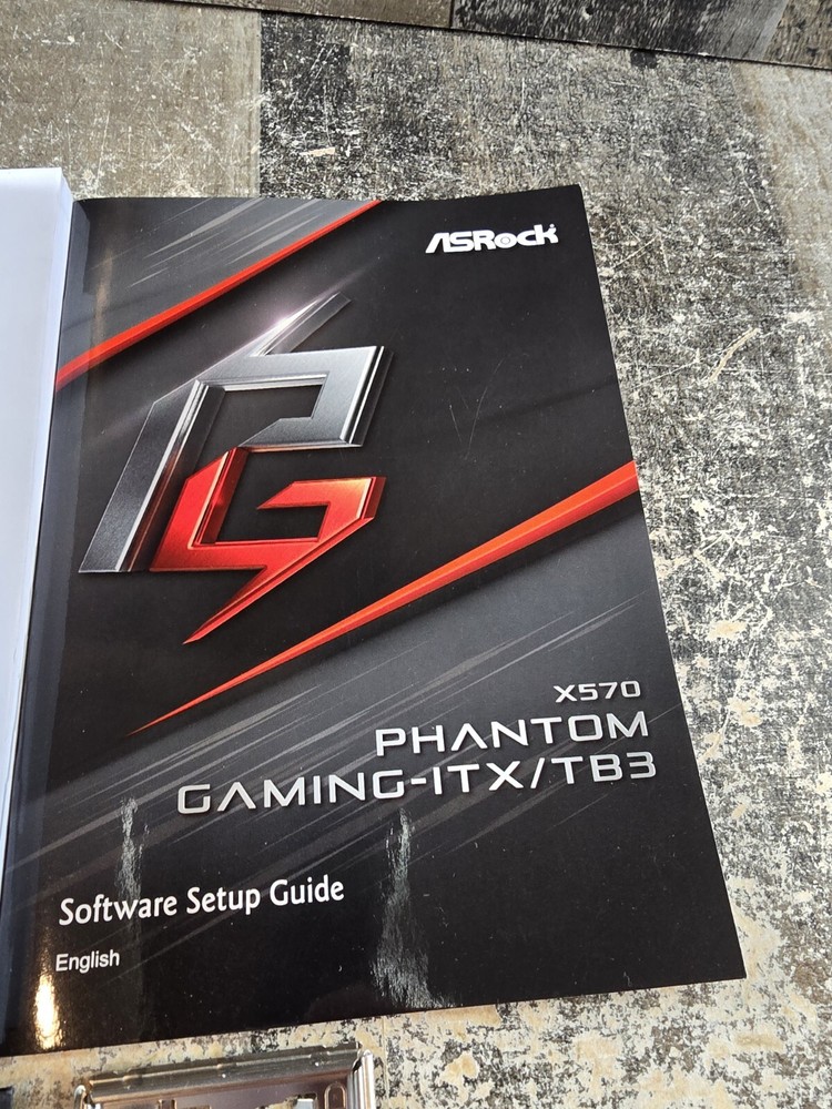 Asrock X570 Phantom Setup And Installation Book CD