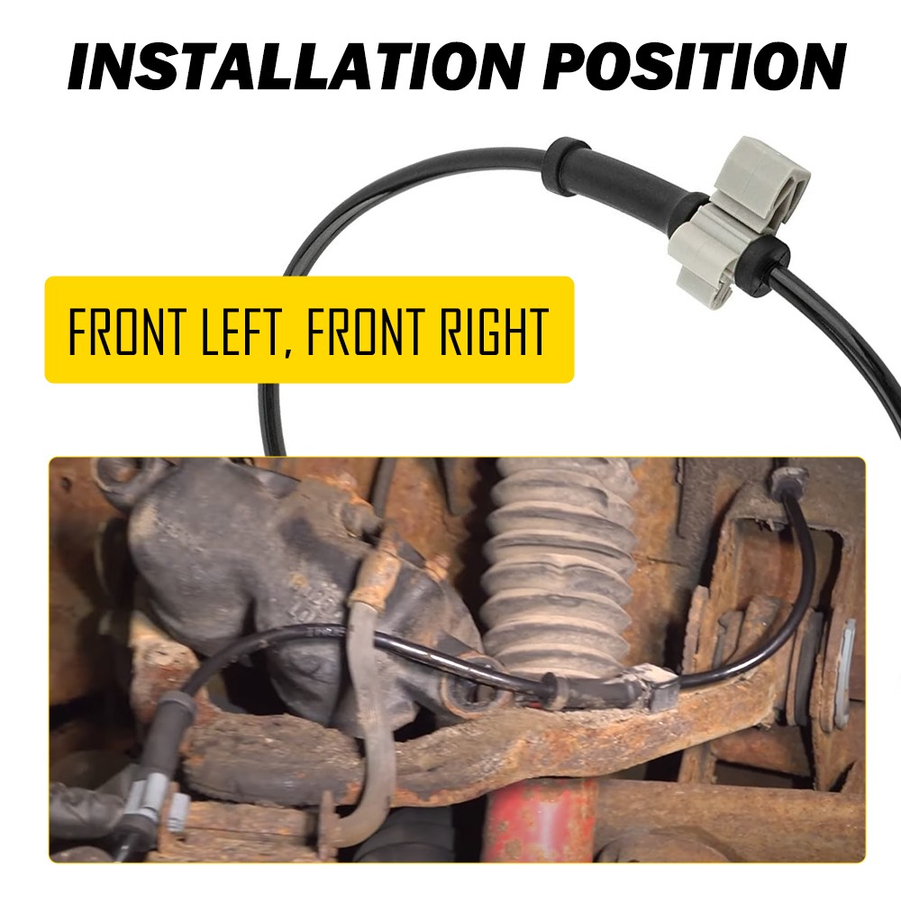Front Left&Right ABS Wheel Speed Sensor For 1999-2007 Chevy Silverado 1500 2500