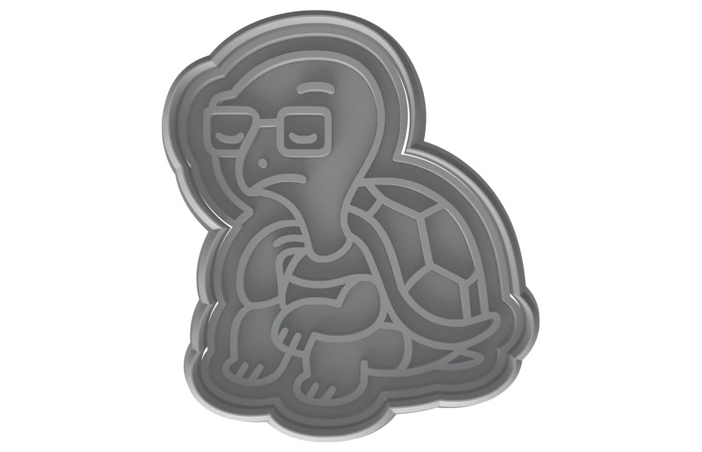 Wise Tortoise Cookie Cutter 4x3.2" Creative Kitchen Baking Tool