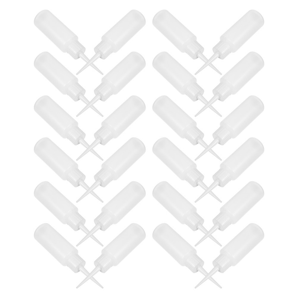 100 Pcs Sewing Agent Bottle Empty Plastic Squeezable Dropper Bottles