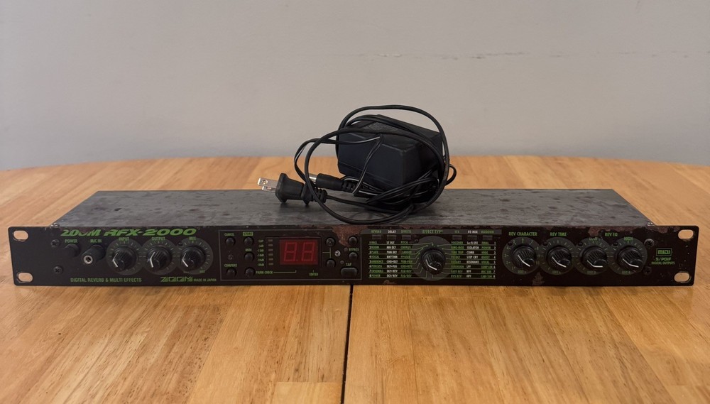 Zoom RFX-2000 Digital Reverb Multi-Effects Processor Rack Mounted Fully Working