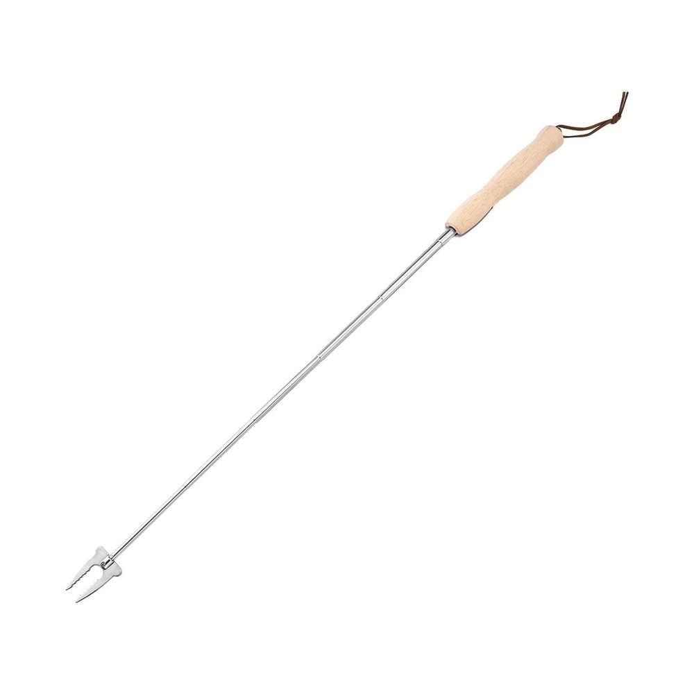Roasting Fork Chicken Wing Skewer Extendable Long Heavy Duty for Fire Pit