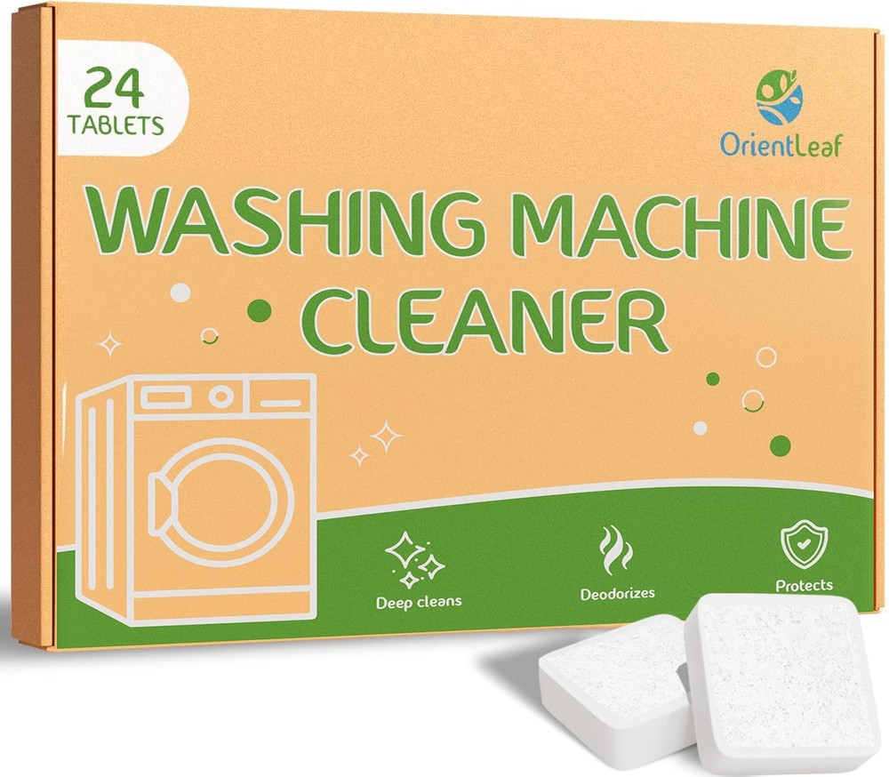 Washing Machine Cleaner Tablets 24 Pack HE Front Top Load Tabletas Lavadora