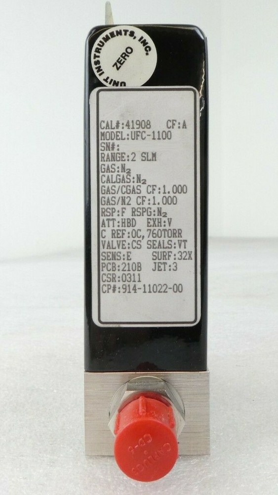 UNIT Instruments UFC-1100 Mass Flow Controller MFC 2 SLM N2 AMAT Working Surplus