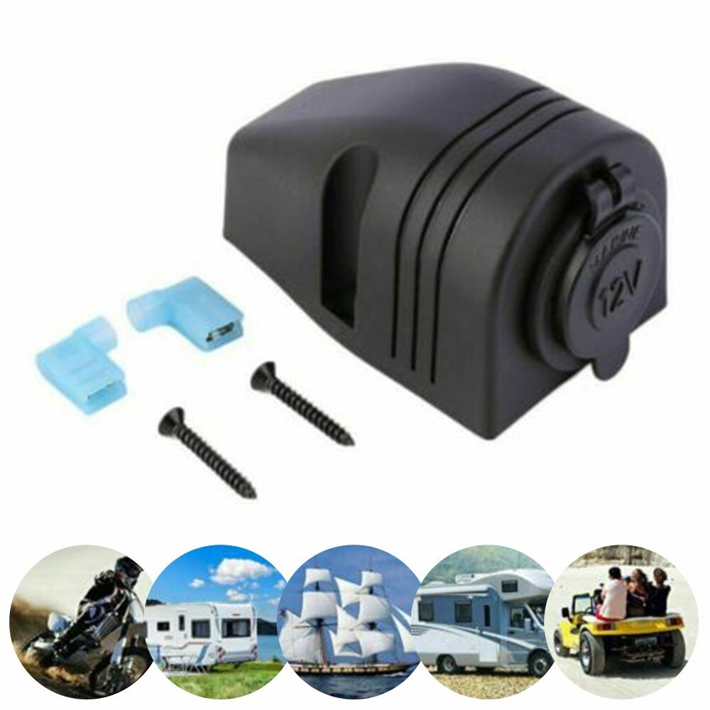 Car Boat Cigarette-Lighter Power-Plug Socket Installation Accessories 12V New