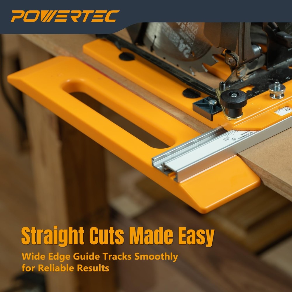 Circular Saw Guide Rail System – Rip-Cut Edge Guide Track for Straight Cuts i...
