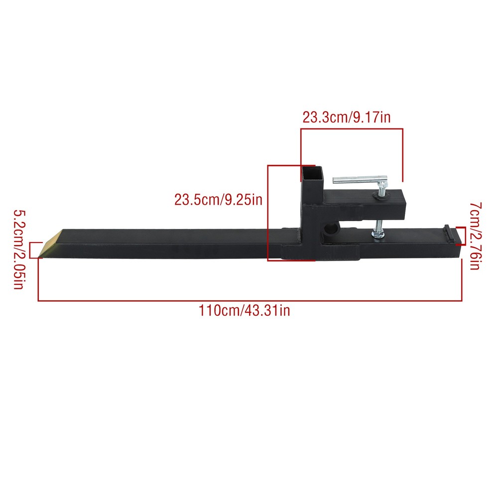 43" Clamp on Pallet Forks 2000lbs Heavy Duty Quick Attach Bucket Fork