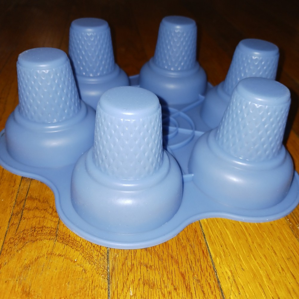 SILICONE ICE CREAM CONE MOLD 6 CONES SOAP MAKING