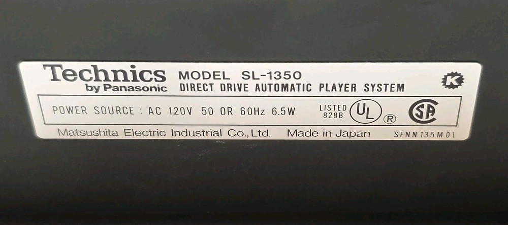 Technics SL-1350 Direct Drive Automatic Turntable *READ*