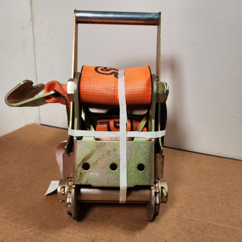 Vulcan Pro Series 4 Inch Flat Hook Ratchet Strap 5400 Lb