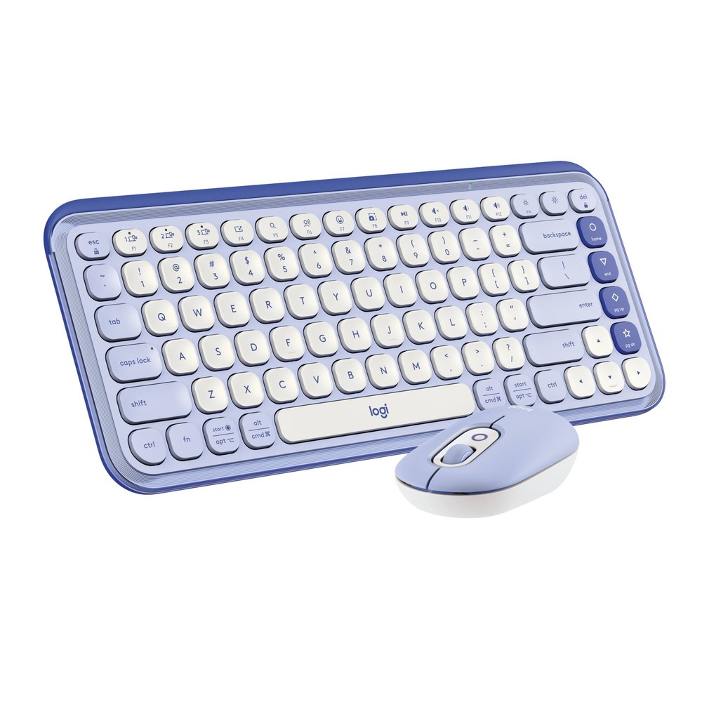 Logitech - POP ICON COMBO Compact TKL Bluetooth Keyboard and Mouse Bundle wit...