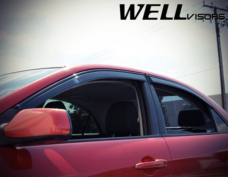 WELLvisors for Mazda 6 Sedan 2003-2008 Window Visors Wind Deflectors