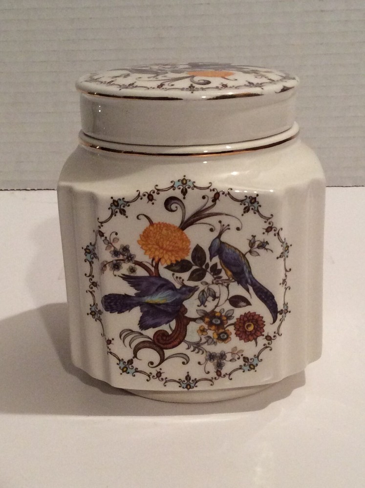 VINTAGE SADLER ENGLAND TEA CADDY