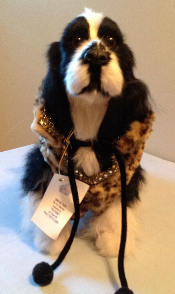 Faux Leopard print dog coat, size 12, reversible