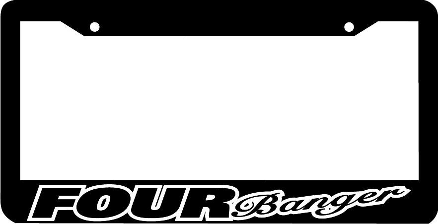 FOUR BANGER lowered jdm low slow License Plate Frame